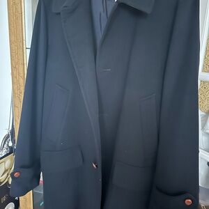 Men's Black cashmere Coat by Peter Elliott